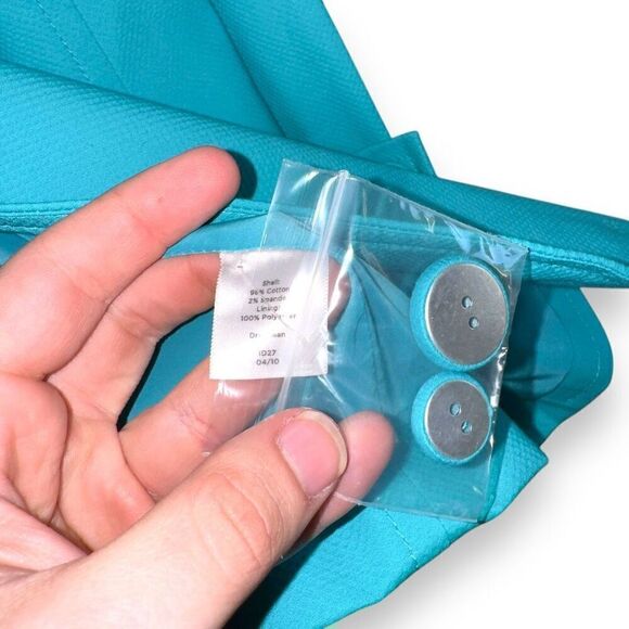 NWT Talbots Petites Teal Blue Sport Jacket Size 12P - Picture 7 of 8